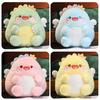 Macaroncolored Dinosaur Stuffed Animal Doll Fluffy Hugging Pillow Kids Gift