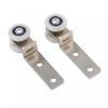 Effortless Sliding Door Hardware with Metal Bearings and Plastic Wheels