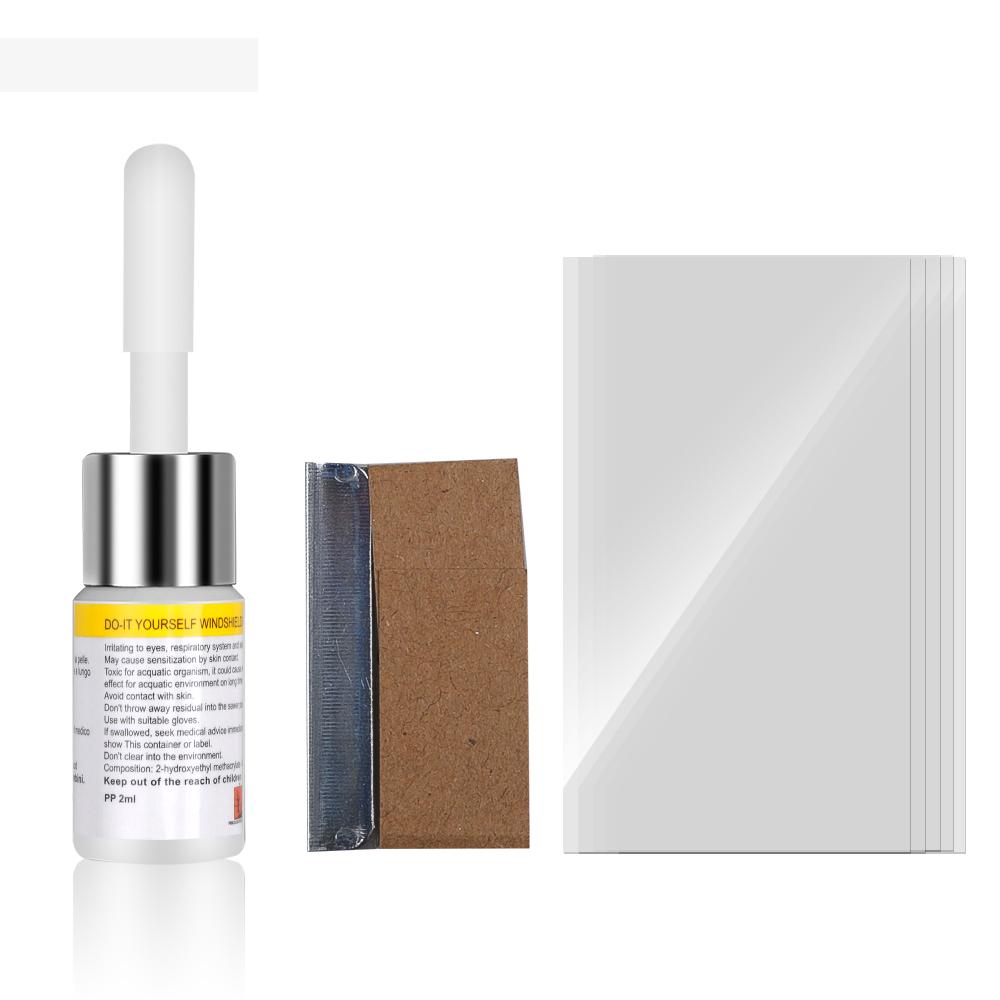 

Наборы для ремонта лобового стекла автомобиля с большой длинной трещиной Инструменты для полировки лобового стекла Клей Смоляной клей Набор для ремонта трещины щели на стекле белый