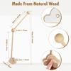 Baby Crib Mobile Holder Adjustable Angle Height Wooden Non-Skid Cot Mobile Arm Baby Bed Bell Bracket Mosquito Net Hanging Rod