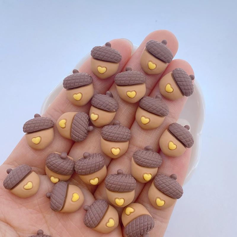 20 Pezzi Nuovi Mignon Scoiattoli Carini e Serie di Frutti con Noci Dorso Piatto Resina Scrapbooking Fai da Te Gioielli Artigianato Decorazione Accessori