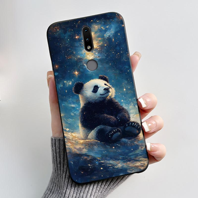 Cute Case For Nokia 4.2/Nokia 3/Nokia 3.1/Nokia3.2 Funda Capa Printing Shell Protective Cover Soft Silicone Cartoon Black Casing