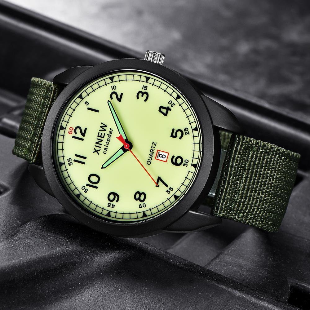Watch Male Foreign Trade Military Watch Student Nylon Calendar Quartz Watch