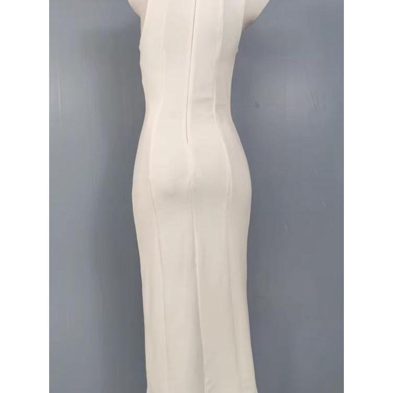 Export Single R Home Sexy Fashion All-Match Stylish Twisted Neck Sleeveless Sexy Slim Looking Adult Lady like Woman Dress Women