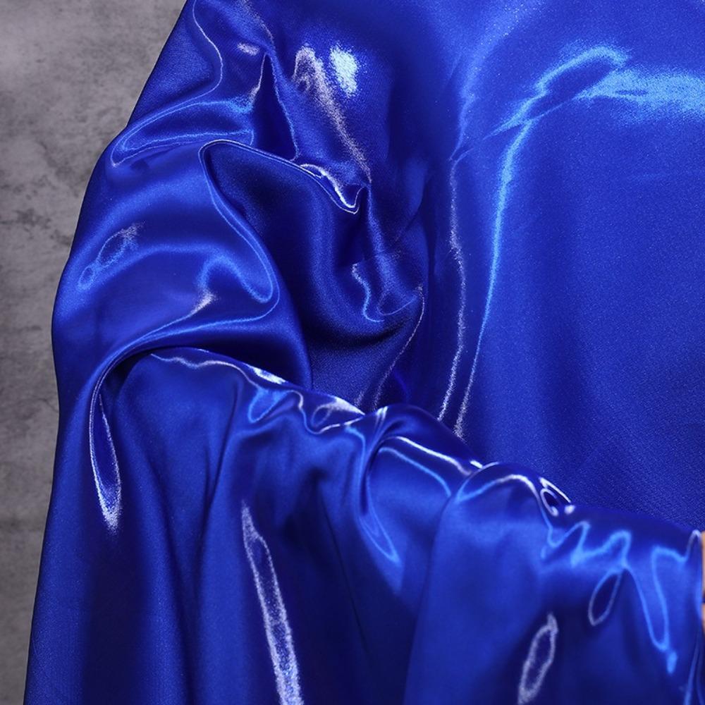 Polyester Liquid Water Satin Fabric Thickened Natural Reflective Crystal Silk Satin Flash Crisp Cloth Wedding Dress Decorative