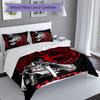 3pcs Custom Name Knights Templar Set,Includes 1 Duvet Cover and 2 Pillowcases,All-season Bedroom Decor