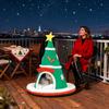 Enclosed Cat Bed Warm Christmas Tree Anti-Slip Bottom Pet Supplies Soft Sleeping Kitten Bed Cat Cave For Puppy Kitten Pet Indoor
