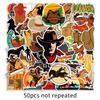 Trendy Waterproof Western Cowboy Stickers - 50 Sheets for Decorative Stationery & Planners