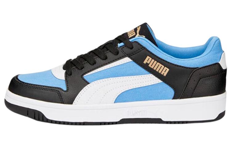 PUMA Rebound Joy Low Cv White Black Blue 391077-03 36