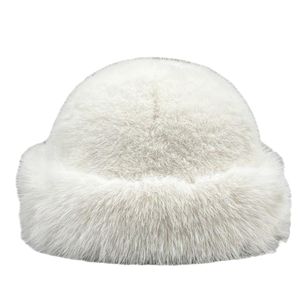 Plush Landlord Hat Women'S Cold And Warm Hat Northeast Basin Hat Ear Protector Hat Shows The Tide Of Small Bucket Hat