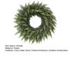 Christmas Wreath Real Touch Faux Cedar Large Green Garland Front Door Windows Festive Party Decor DIY Decoration