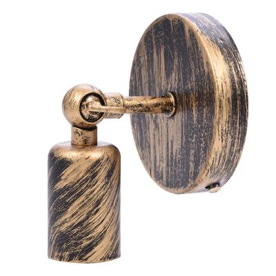 Retro-Stil Wandleuchte Bar Café Korridor Lampenhalter mit E27 Licht Sockel(Gold)