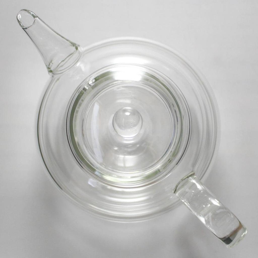 Otsuka Glass Teapot, Heat-Resistant Glass, Approx. 530ml, Large, Simple, Plain, Transparent, Microwave and Dishwasher Safe, 49T517