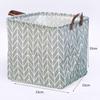 Large Waterproof Cotton Linen Storage Basket for Laundry and Toys