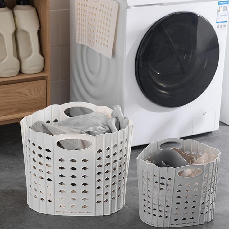 Faltbarer Aufbewahrungskorb Wäschekorb für Schmutzwäsche Tragbarer Spielzeug-Wäsche-Hohl-Organizer Multifunktionale Badezimmeraufbewahrung