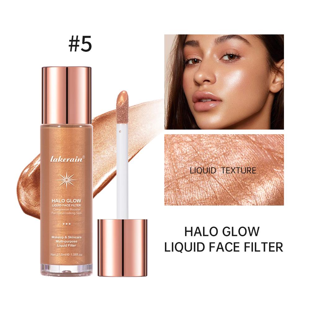 Lakerain Halo Glow Liquid Filter Complexion Booster for A Glowing Look Infused with Hyaluronic Acid Liquid Highlighter Powder