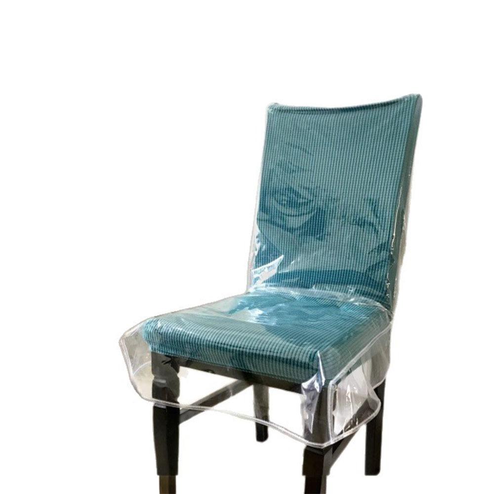 Clear Chair Seat Cover Waterproof PVC Chair Protector Universal Chair Cover Standard Chairs clear 790₽