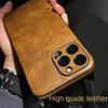 Luxury High-end Leather Case for iPhone 13 Pro Max 14 Plus 15 16 Pro 17 Air 12 11 XS XR X 7 8 Len Protection Mobile Phone Cover