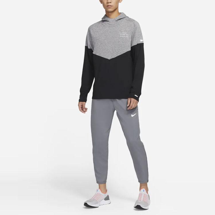 Nike Therma-Fit Division Colorblock Running Hoodie Men Hoodie Grey DM4639-010