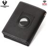 Humerpaul Genuine Leather Men Wallet Rfid Slim Card Holder with Anti-lost Pocket