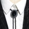 Mens American Bolo Tie Handmade Western Gem Stone Jewelry Cowboy Necklace Chain