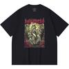 230 g/m² 100% Bavlna T-shirt Heavy Metal Rocková Kapela Tisk Populární Hudby Unisex Těžký Bavlněný T-shirt