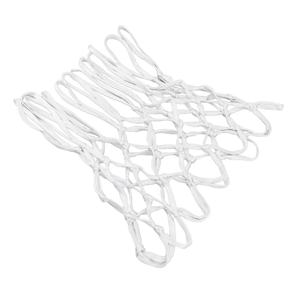 2pcs Durable Basketball Nets Nylon White Universal Heavy Duty Basketball Net Replacement In All Weather for Indoor