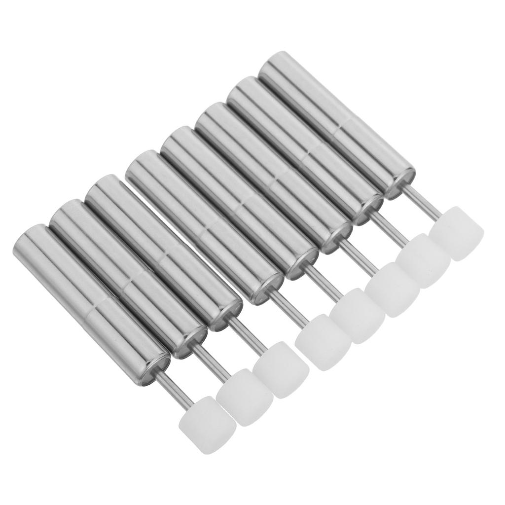 8Pcs Compact Stainless Steel Trash Can Damper Hydraulic Piston Soft Closing Device Silent Descender for Household Office