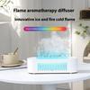Simulated Flame Cool Misting Humidifier with 6 Color Light Flame Air Diffuser Humidifier Air Humidifier for Home Bedroom