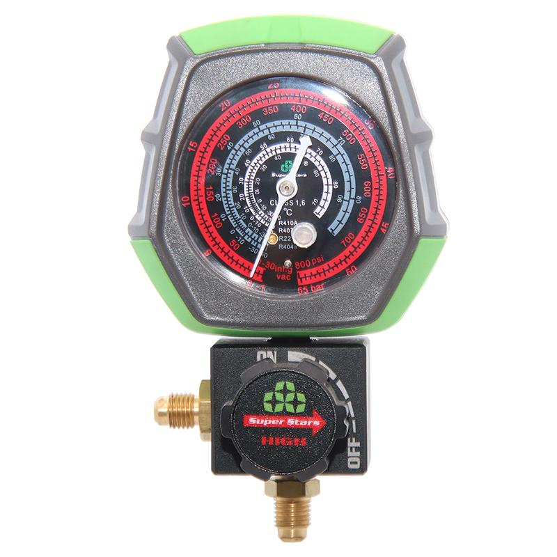 

Клапан для заправки жидкости для кондиционирования воздуха Манометр высокого и низкого давления Манометр для хладагента фторида DZSH-ST168 R22r410Ar