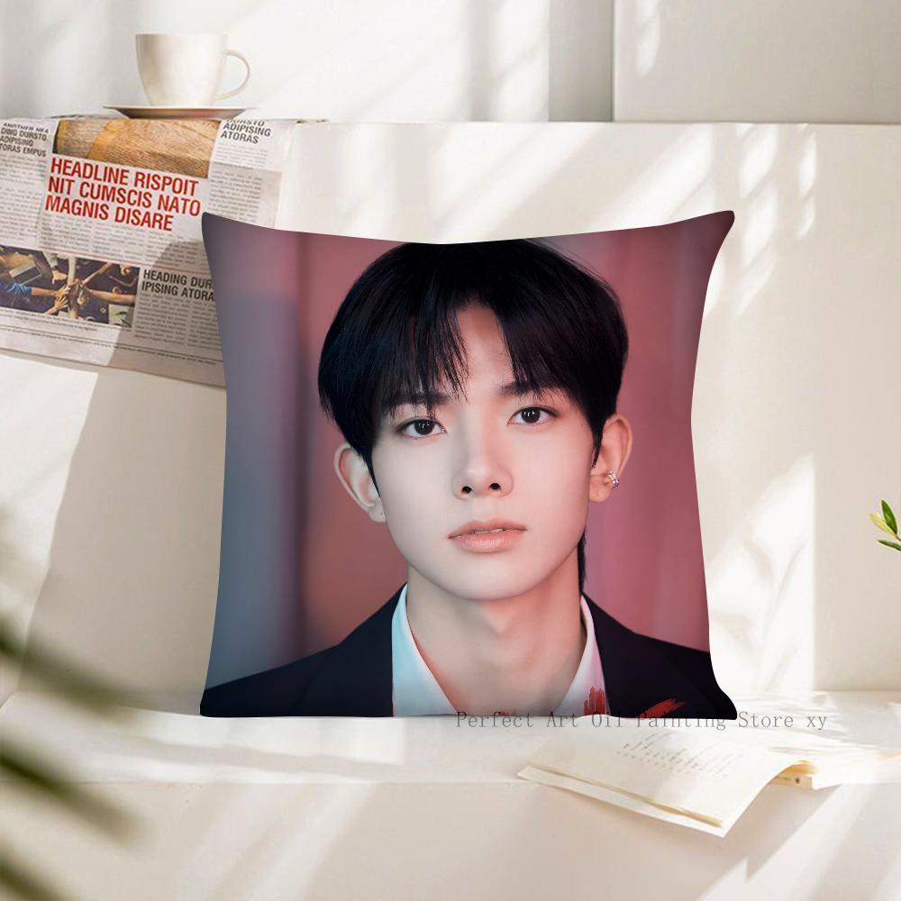 1 szt. Koreańska Grupa Kpop HEESEUNG Poszewka na Poduszkę Kwadratowa Poszewka na Poduszkę Dekoracja Sypialni Sofy Pokoju Codzienna Poszewka na Poduszkę