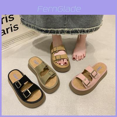Stilvolle Lässige Hausschuhe Mit Flachem Verschluss Für Damen Sommer Outdoor Mode In Schwarz Khaki Rosa Und Braun