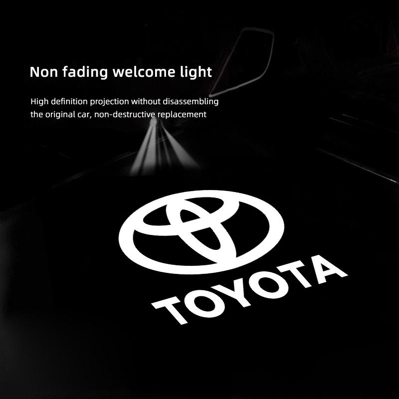 2026 Hot For Toyota Hub Caps 2Pcs LED Car Door Projector Logo Welcome Light Accessories For Toyota 86 Mirai Supra Prado Alphard