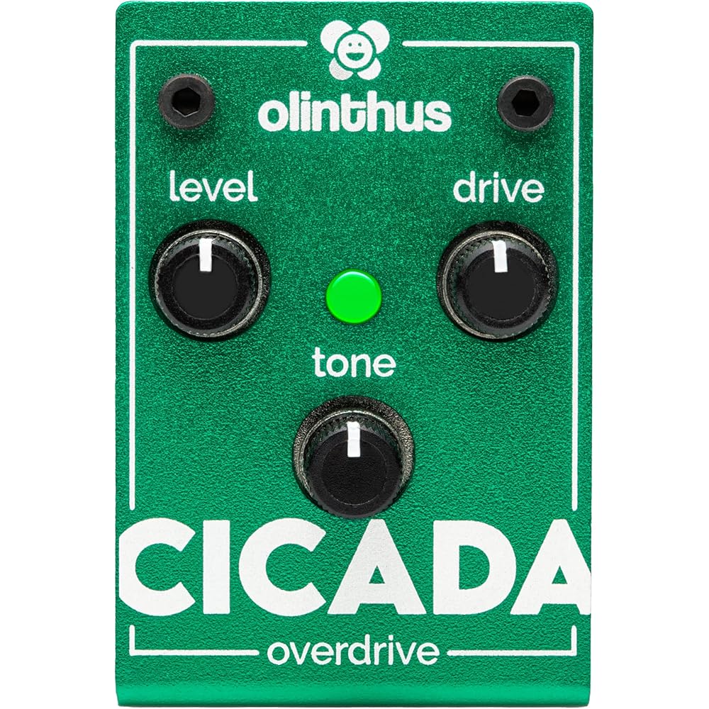 Olinthus Cicada Overdrive Effects Pedal [Includes Input and Output Breakout Cables] [Official Japanese Product]