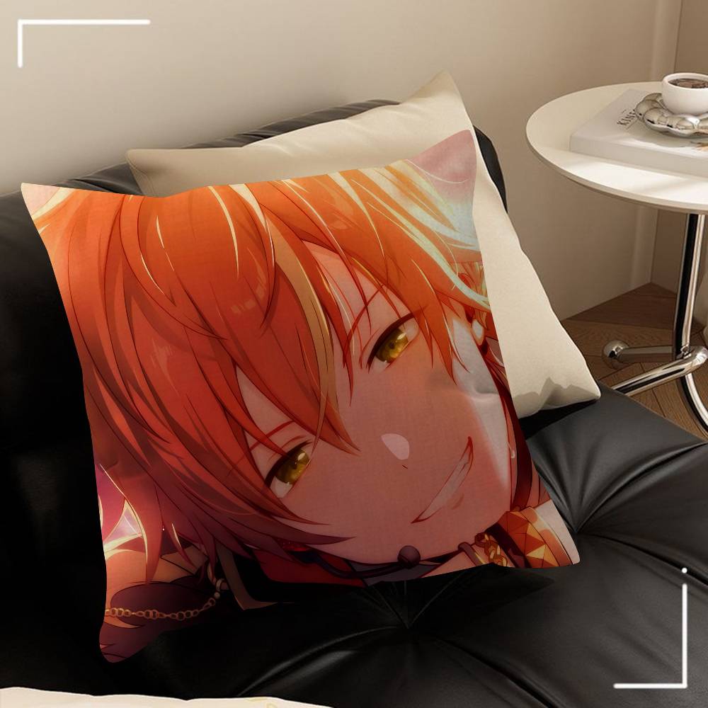 Anime singer Akito Shinonome   Pillow Cushion Cover Pillowcase Living Room Sofa Home Decor Customized