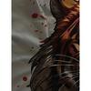 for Men 3D Tiger Print T Shirt Realistic Ferocious Face Graphic Tee Breathable Polyester Loose Short Sleeve Gym Outdoor Party