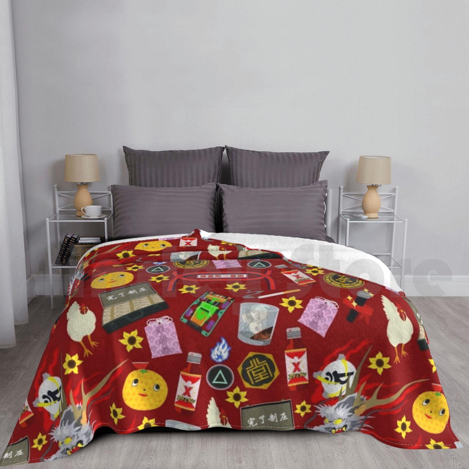 Blanket Dragon Of Dojima Pattern 465 Kiryu Kazuma Kiryu Kiryu Kazuma Dragon Of Dojima Yakuza Size: 75*100cm, Weight: 230 GSM