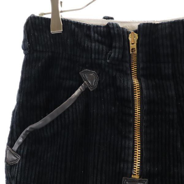 VINTAGE Black Corps Corduroy pants GR90 black Logger Pants Men's Used