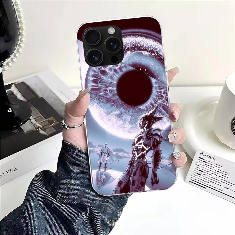 One P-Punch-Man Garou Soft Phone Case For IPhone 18 11 17 Air 16E 16 Pro Max 15 + 14 Plus 13 Mini 12 Apple 7 SE 8 Fundas Coque 11 1