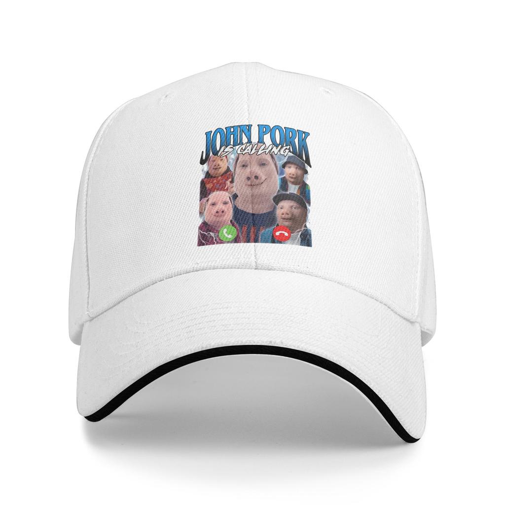John Pork Is Calling Answer Call Phone Sun Baseball Cap  Spring Classic Hip Hop Hats For Unisex Women Hiking Fishing Snapback Cap