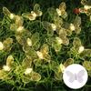 Solar Butterfly Fairy Lights Waterproof Solar String Light for Outdoor Garden Patio Courtyard Party Wedding Scene Home Decor