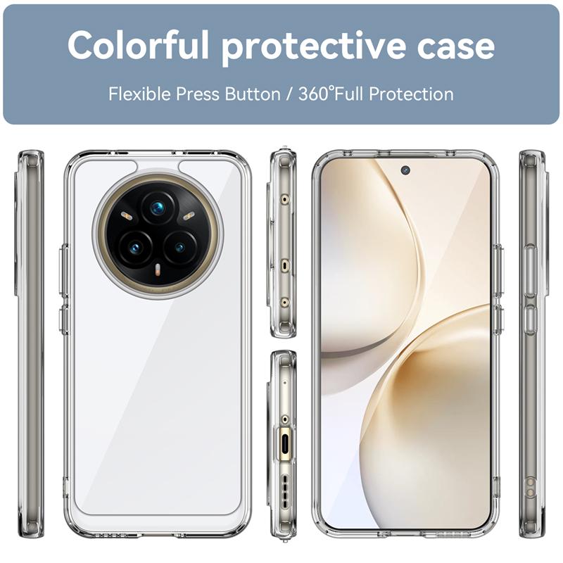 For Realme 14 Pro Plus Case Cover OPPO Realme 14 Pro Plus Capa New Shockproof Colour Clear Transparent Fundas Realme 14 Pro Plus