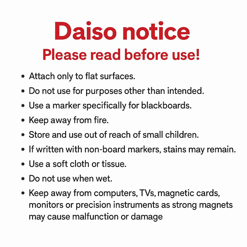 The Ultimate Flexible Organizer: Magnetic Chalkboard Sheet (30x25cm)