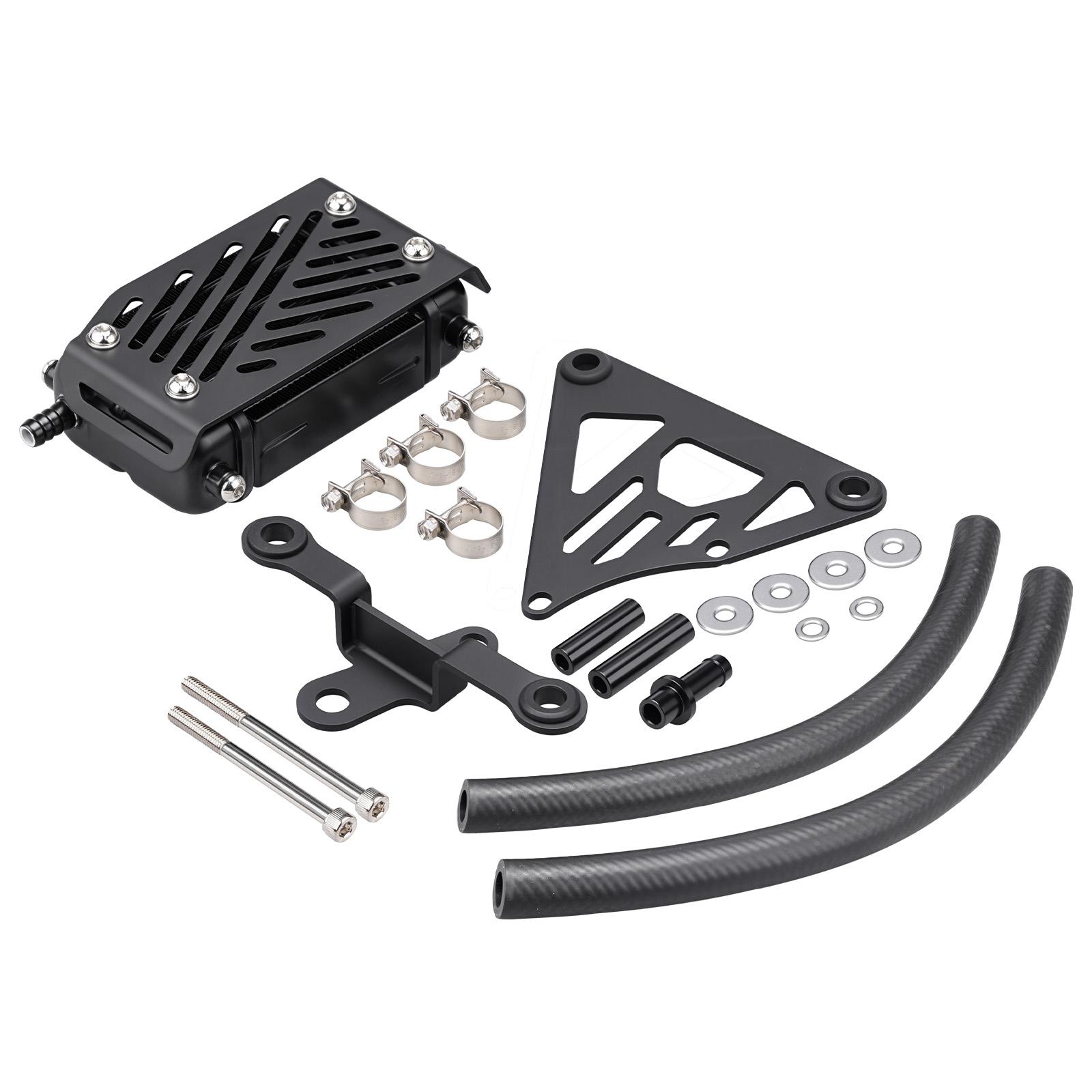NICECNC For Honda XR650L XR 650L 1993-2025 2024 2023 2022 2021 Motorcycle 145ML Engine Oil Cooler Aluminum XR650L Accessories чёрный