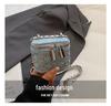 Mini-Umhängetasche im Denim-Stil für Kinder & Frauen – Trendige Schultertasche mit Strass-Akzenten