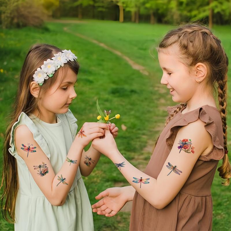 

10Sheets cross-border summer temporary tattoo tattoo stickers picnic spring outing powder blusher High Quality 10 Sheets разноцветные
