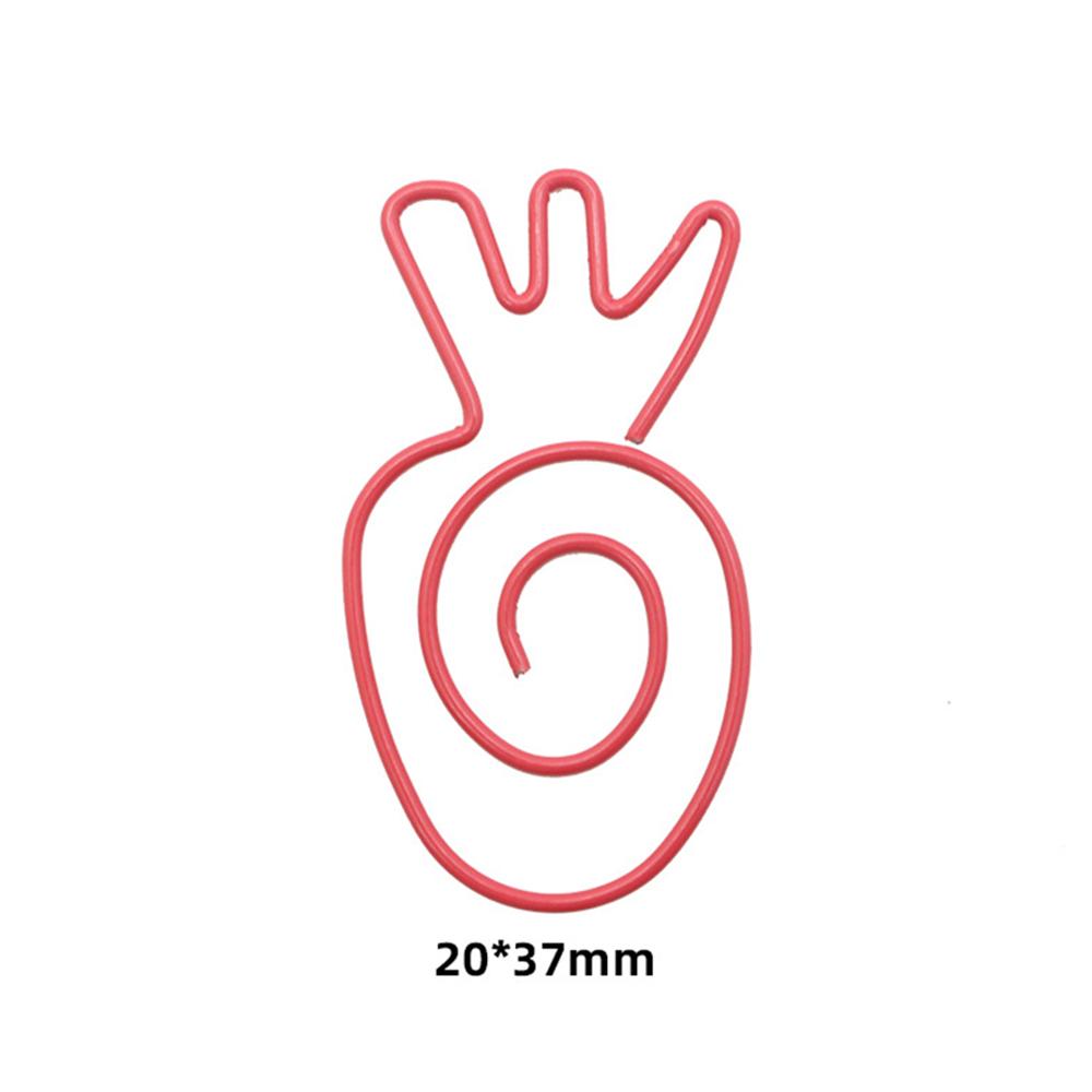 10 Pieces Cartoon Vegetabl Creative Carrot Metal Office School Supplies Cute Paper Clips Gift