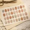 New 45pcs Serene Florals Sticker Pack - Boxed Flower Theme Collection, DIY Journal Collage Decor Set, Literary Stationery