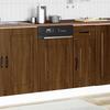 Ensemble de meubles de salle de bain 3 pièces en panneau de particules Chêne Sonoma