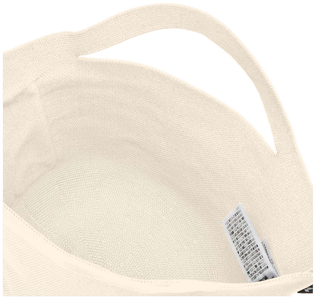 Rootote Po-No Women's Lightweight, Freestanding Hat-Shaped Knit Basket Tote Bag Made with Recycled Yarn, Ivory, Size Small